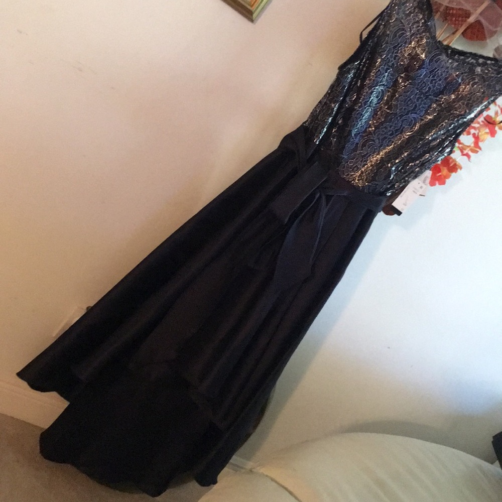 IGNITE EVENING SHEER COCKTAIL PROM/BALL GOWN SZ 12
